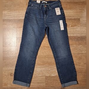 Signature by Levi Strauss Dark Blue Ankle Jeans